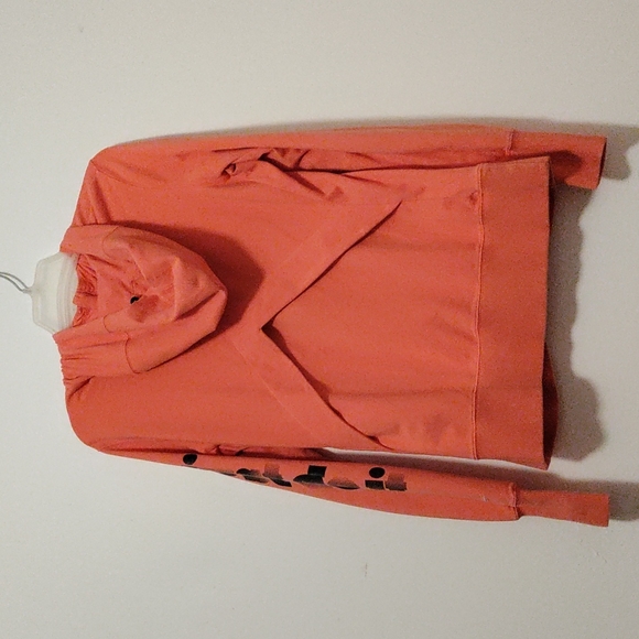 Nike Women's Dri-Fit Orange Zip-Up Hoodie - Size Large - Picture 3 of 5